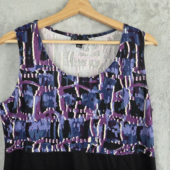K Studio Colorful Abstract Blazer with Matching Black Dress - Picture 12 of 12